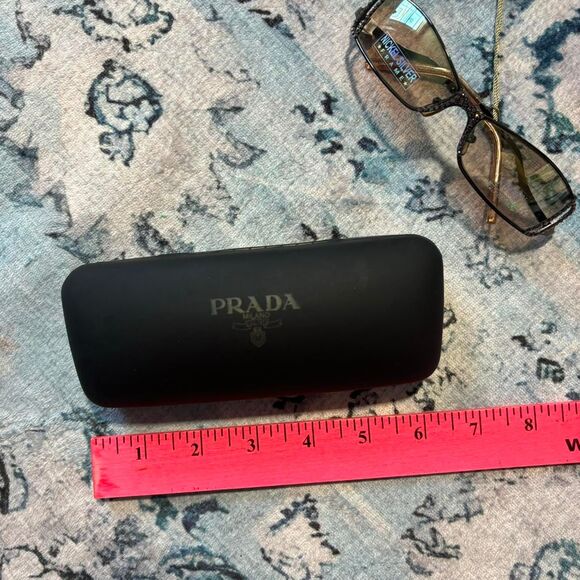 Prada Women\'s Black and Cream Sunglasses main image 7
